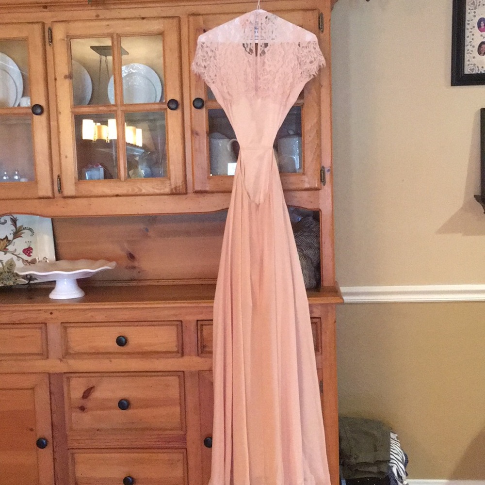 Long Peach dress
